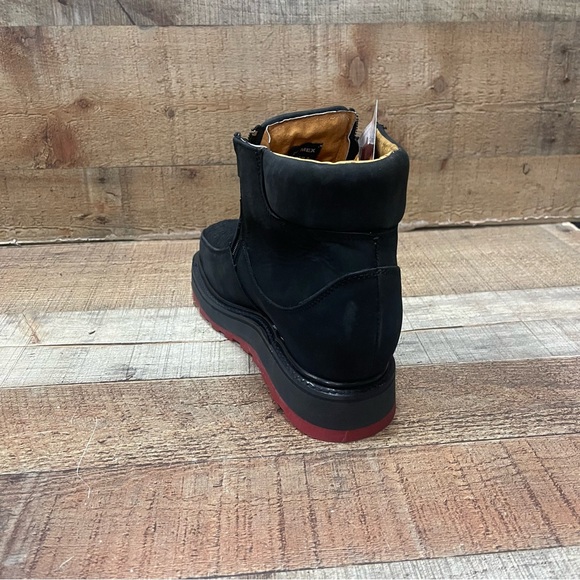 Men's Half boot RED SOLE Zipper PYTHON Print Leather. Botín pitón suela roja - Picture 5 of 6